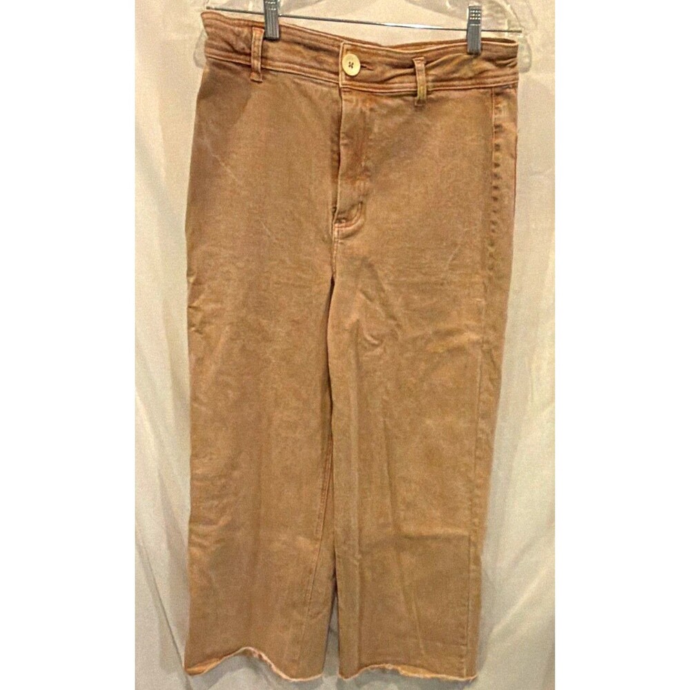 OAT New York Women’s Pink Twill Cotton Chino Pants Straight Leg Pockets 10